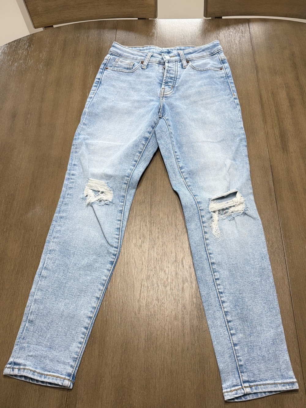 Old Navy Light Blue High Rise O.G Straight leg Jeans